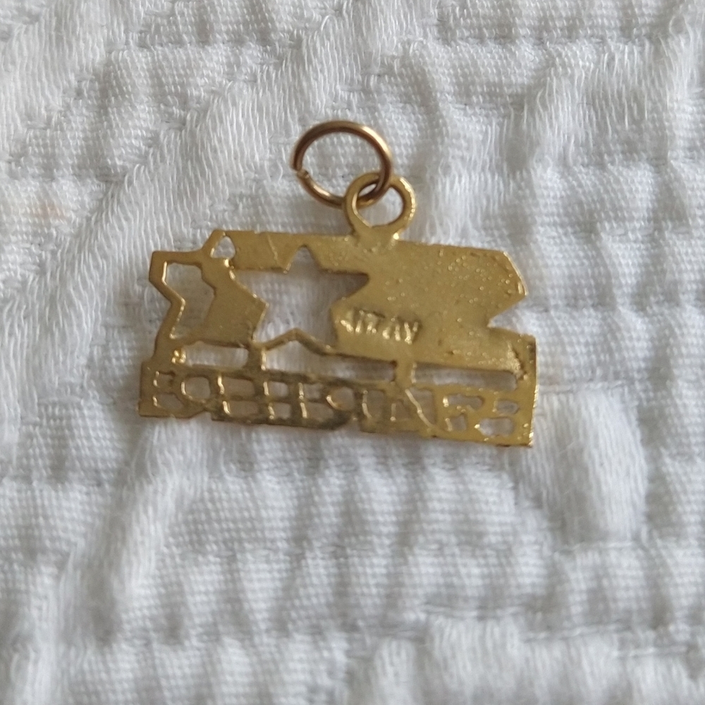 Vintage 10k Handmade Gold Starter Pendant .417 av 5" x 1" retro classic hip hop - Picture 5 of 5